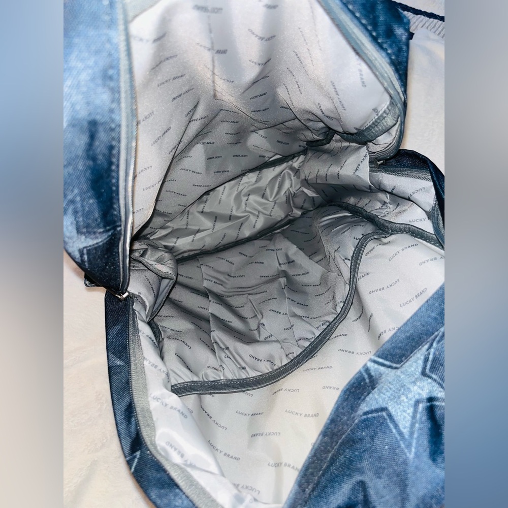 LUCKY BRAND Denim Stars Backpack NWT - Picture 4 of 10